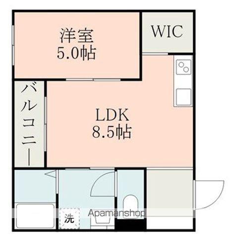 MAJOR大津Ⅲ(1LDK/1階)の間取り写真