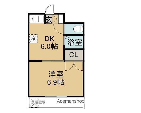 アネックス大幸(1DK/4階)の間取り写真
