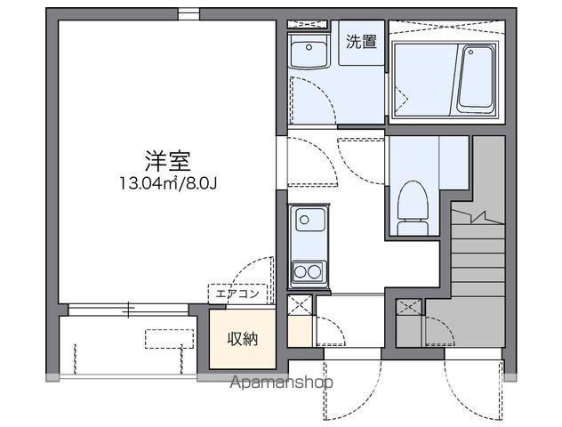 レオネクスト笹木野(1K/1階)の間取り写真