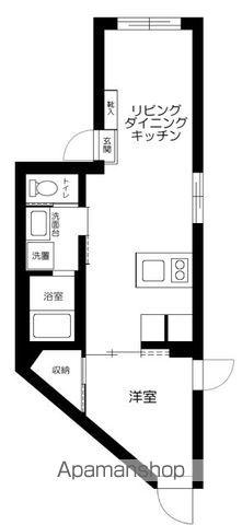 グランメゾン目黒(1LDK/2階)の間取り写真