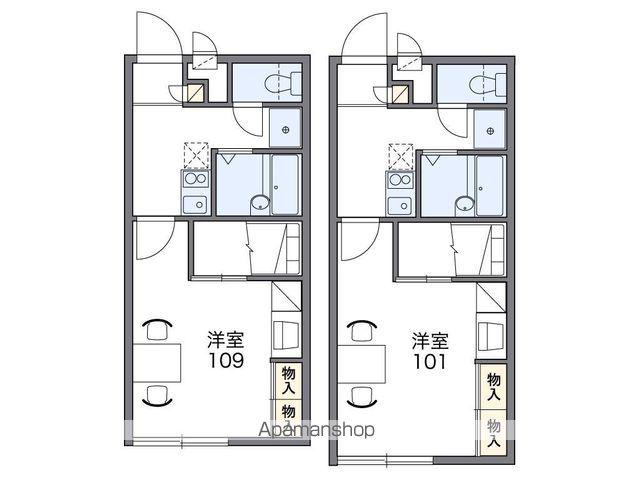 レオパレスフォレストコートⅡ(1K/2階)の間取り写真