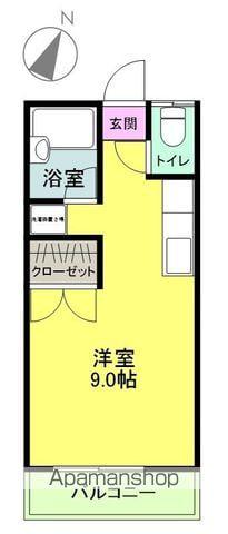 エスポワール Ⅰ(ワンルーム/1階)の間取り写真