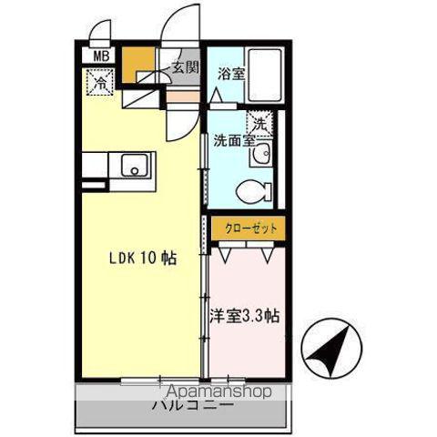 BIZ STAY 弘前(1LDK/1階)の間取り写真