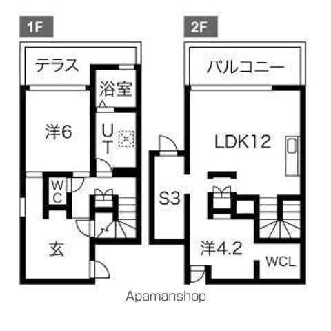 ゼニバコキキュウ(3LDK)の間取り写真