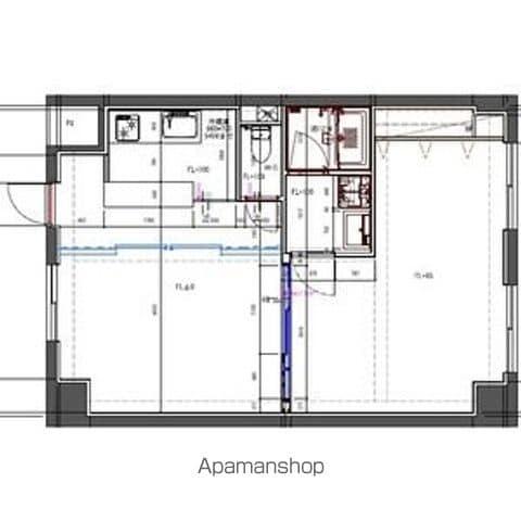 三陽ビルディング(1LDK/5階)の間取り写真