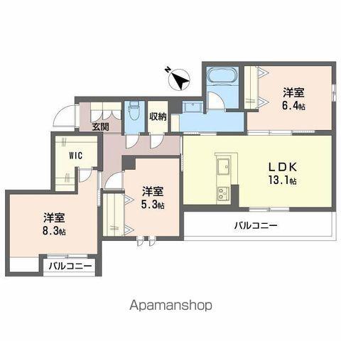 シャーメゾン グラニテ(3LDK/2階)の間取り写真