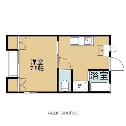 パークサイドM(1K/2階)の間取り写真