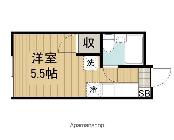 ハウスガーディニア(ワンルーム/1階)の間取り写真