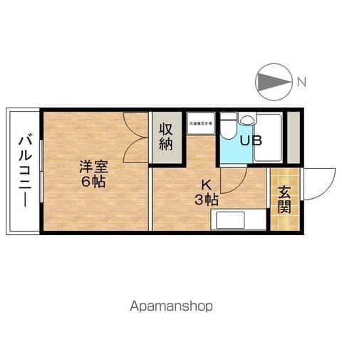 レジデンス376(1K/3階)の間取り写真