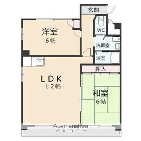 幸和マンション(2LDK/3階)の間取り写真