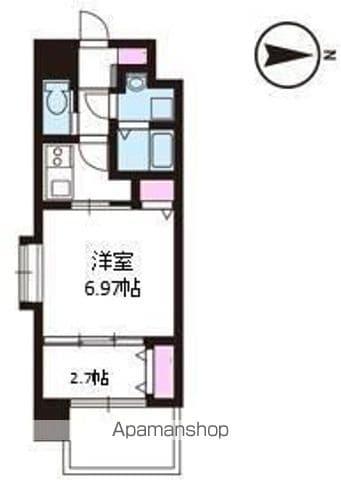 シャンティ味酒(1K/9階)の間取り写真