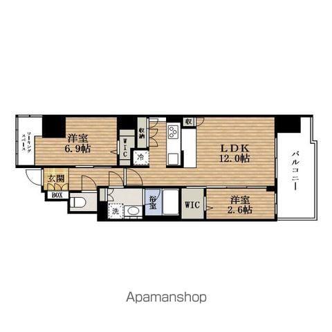 アーバネックスHONMACHIⅡ(2LDK/12階)の間取り写真