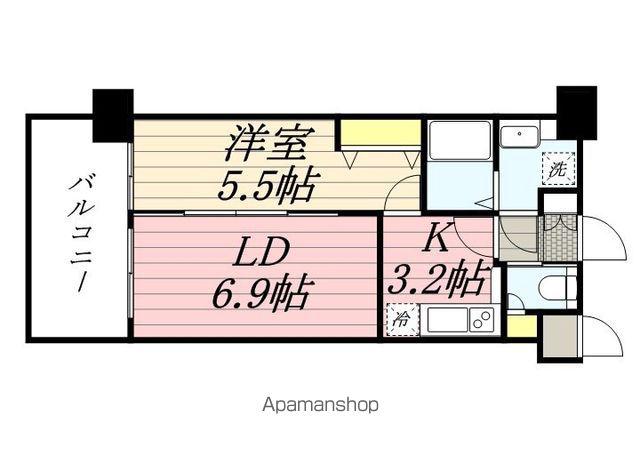 NO82 CLUB ORIENT BLD.EMPRESS(1LDK/5階)の間取り写真
