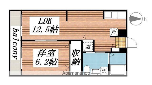 アップライズ平和(1LDK/2階)の間取り写真