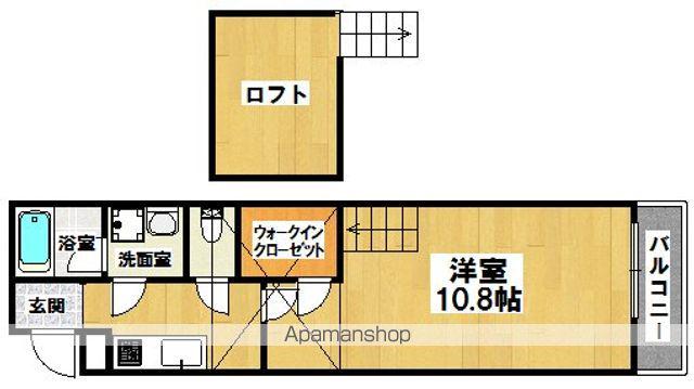 フジパレス浜寺諏訪森サウス(1K/2階)の間取り写真