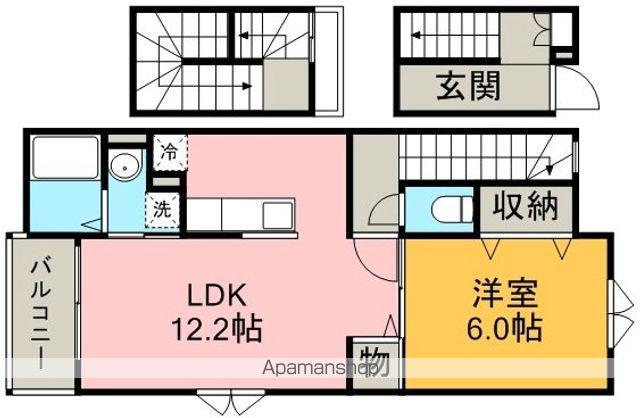 グローリー エム(1LDK/3階)の間取り写真