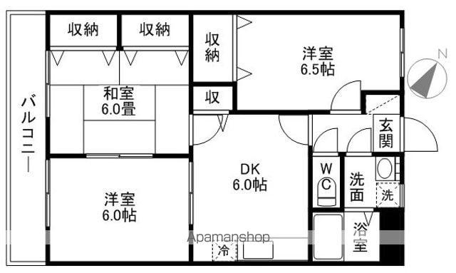 サカエマンション(3DK/1階)の間取り写真