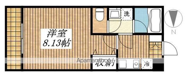 コンフォートフラッツⅡ(1K/1階)の間取り写真