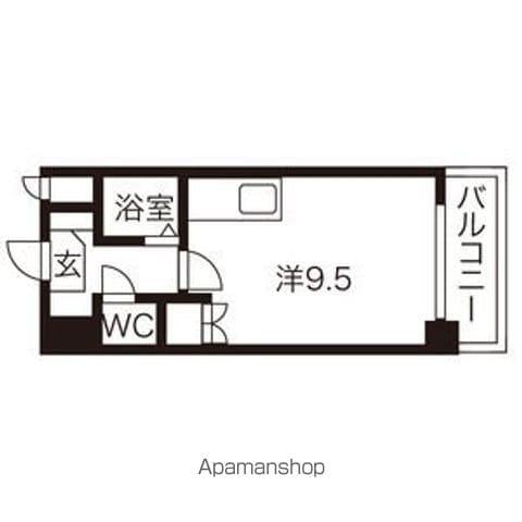 ヌーベルアーバンシティ(ワンルーム/5階)の間取り写真