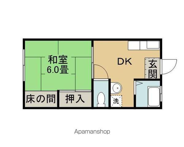 ワイズハイツ(1DK/1階)の間取り写真