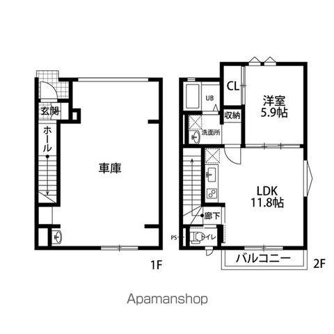 GARAXIA(1LDK)の間取り写真