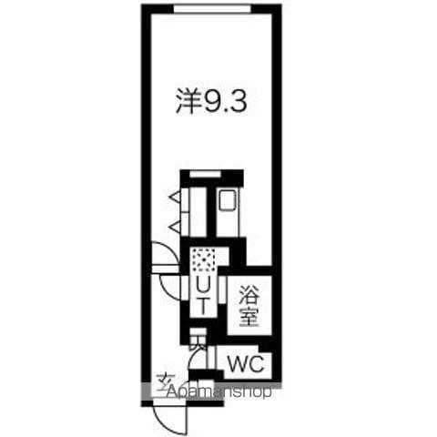 LUORE浄心(ワンルーム/5階)の間取り写真