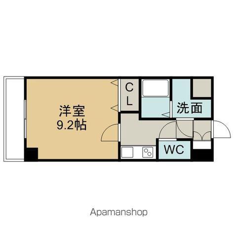 プリミエール矢田(1K/3階)の間取り写真