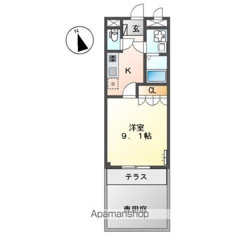 NAUI&PADI 48(1K/1階)の間取り写真