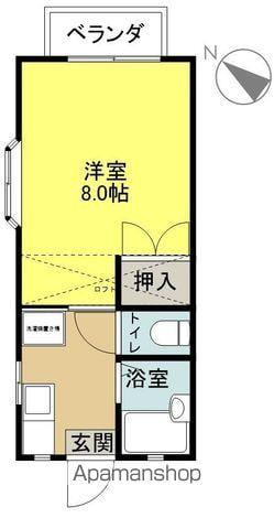 ITSUKIコーポ(1K/2階)の間取り写真