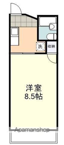 静岡鉄道静岡清水線 音羽町駅 徒歩11分 4階建 築41年(1K/3階)の間取り写真