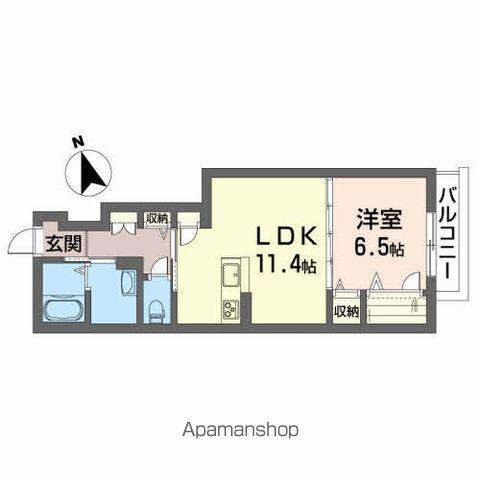 KYANOS(1LDK/1階)の間取り写真