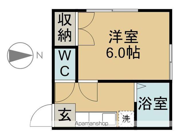 ドストルパルⅠ(1K/2階)の間取り写真