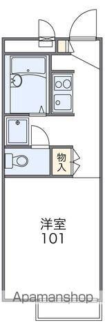 レオパレスいき(1K/2階)の間取り写真