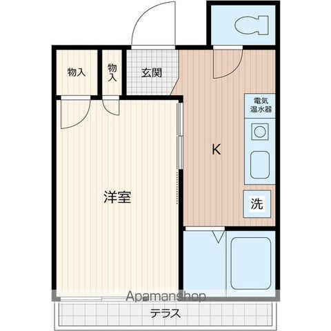 エスペランサ黒砂(1K/1階)の間取り写真
