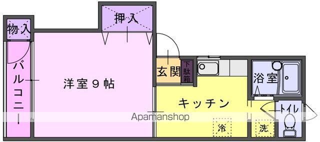 リベルテ(1K/2階)の間取り写真