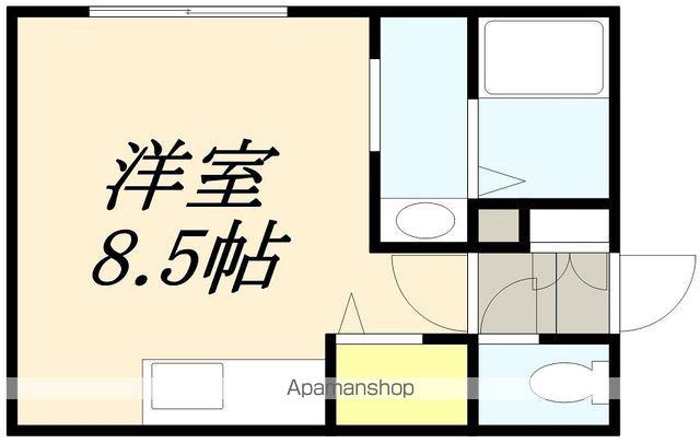 リッツ小樽(ワンルーム/2階)の間取り写真