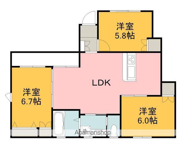 ヘーベルメゾン東本浦町(3LDK/1階)の間取り写真