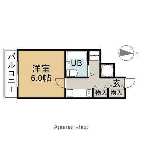 シングルマンションまこと(1K/3階)の間取り写真