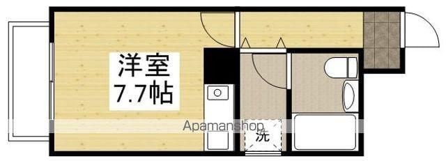 朝日プラザリバーサイド県庁前(1K/4階)の間取り写真