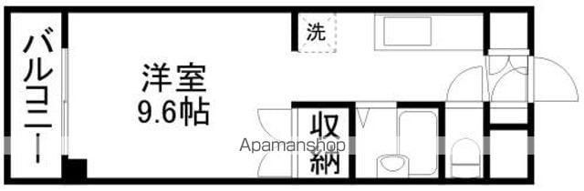コート大江(ワンルーム/4階)の間取り写真