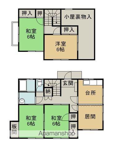 田の上2丁目15-4(4LDK/1階)の間取り写真