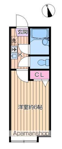 サブウェイ北綾瀬B(1K/2階)の間取り写真