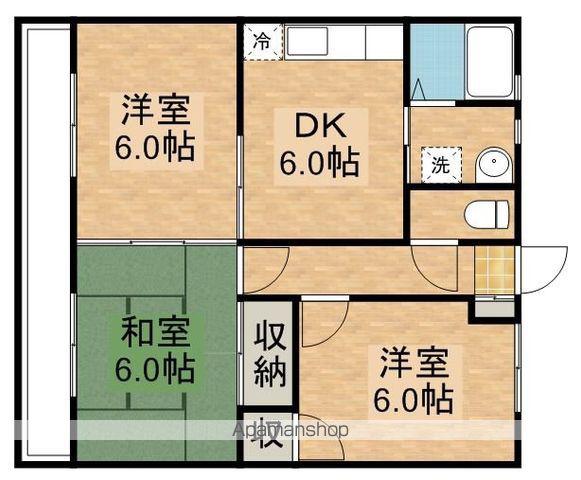 エクセル寿(3DK/2階)の間取り写真
