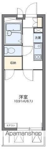 レオパレストウメイ(1K/2階)の間取り写真