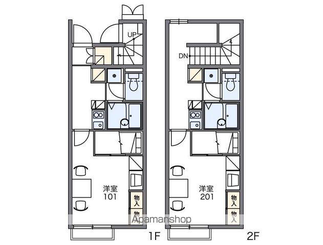 レオパレス喜六(1K/2階)の間取り写真