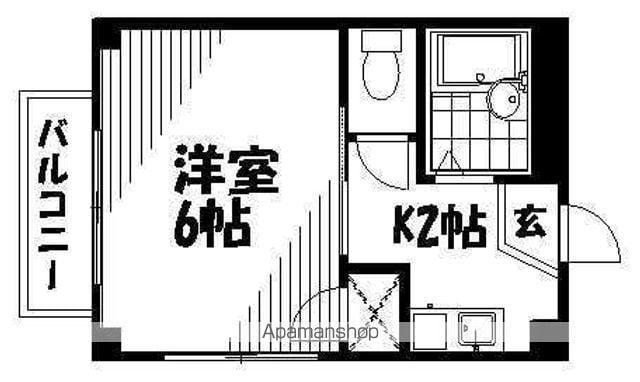 メゾンオアシス(1K/3階)の間取り写真