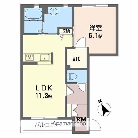 エコハウス ソレーユ(1LDK/1階)の間取り写真