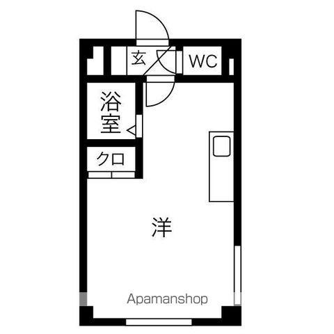ラフォーレ47(1DK/1階)の間取り写真