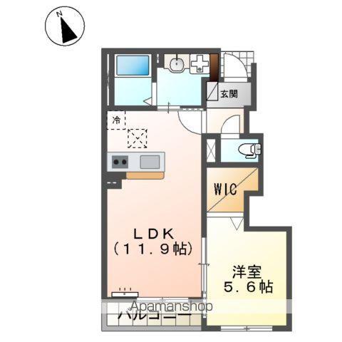 木更津市本郷 アパート工事(1LDK/1階)の間取り写真