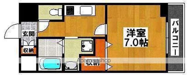 エルベコート堺東(1K/2階)の間取り写真